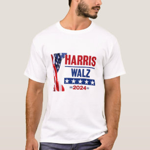 Harris Walz 2024 für die Menschen Red White & Blue T-Shirt