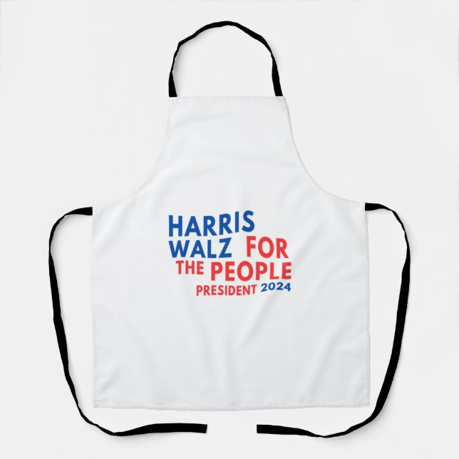 Harris Walz 2024 für die Menschen Schürze (Vorderseite)