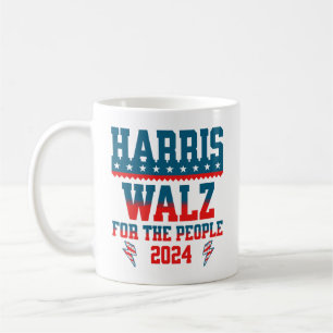 Harris Walz 2024 für die Wahl zum Präsidenten Kaffeetasse