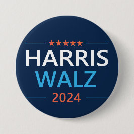 Harris Walz 2024 für Präsident Button