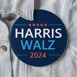 Harris Walz 2024 für Präsident Button