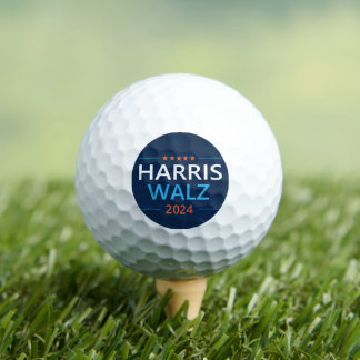 Harris Walz 2024 für Präsident Golfball
