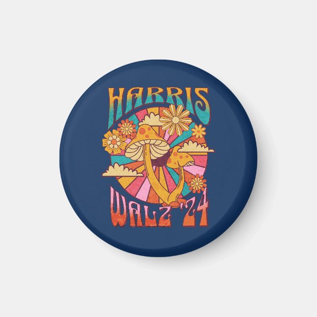 Harris Walz 2024 für Präsident Magnet (Vorne)