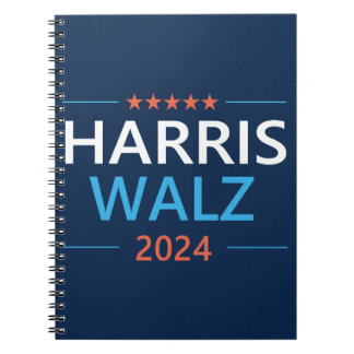 Harris Walz 2024 für Präsident Notizblock