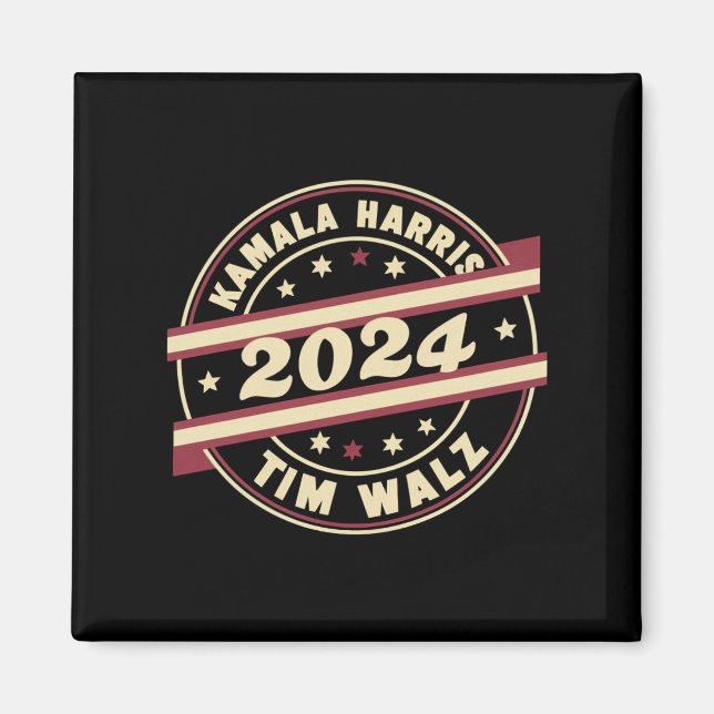 Harris Walz 2024 für Präsident Patriotic Kamala Magnet (Vorne)