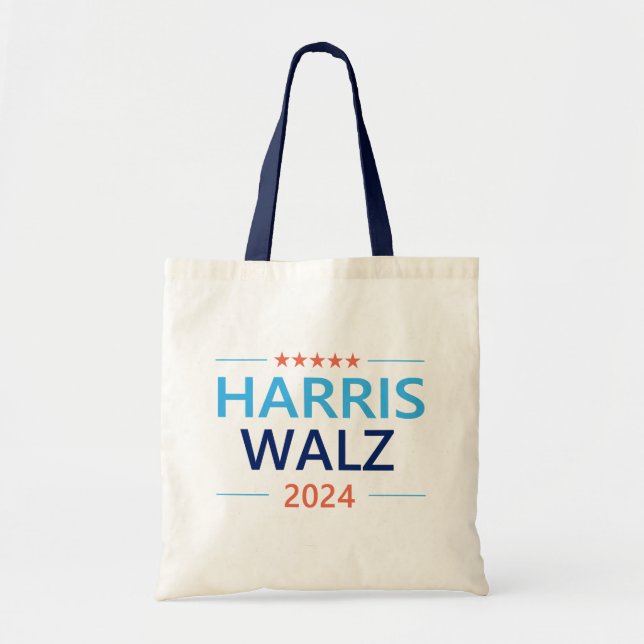 Harris Walz 2024 für Präsident Tragetasche (Vorne)