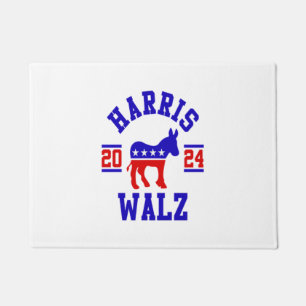 Harris Walz 2024 für Präsidentin Patriotische Demo Fußmatte