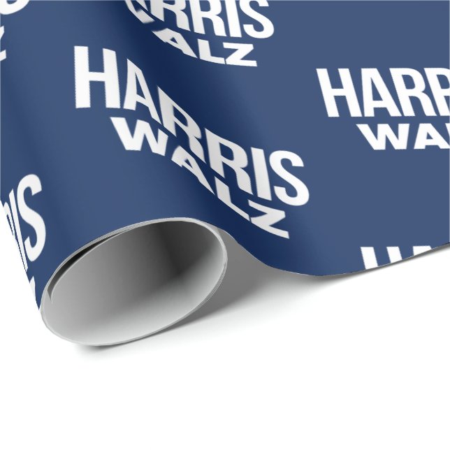 Harris Walz 2024 Geschenkpapier (Rolleneckpunkt)