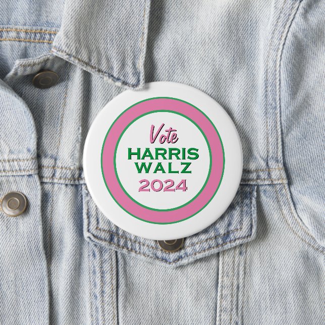 HARRIS WALZ 2024 Große Kampagne Button (Beispiel)