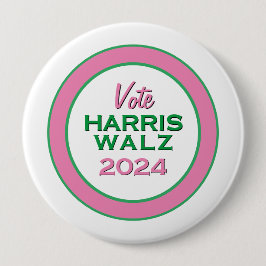 HARRIS WALZ 2024 Große Kampagne Button