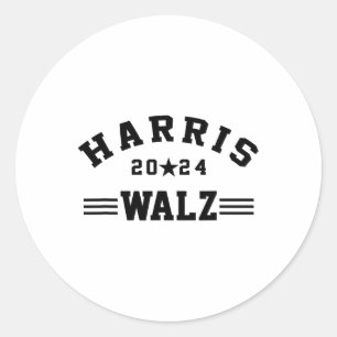 Harris Walz 2024 Harris Waltz Präsident Demokraten Runder Aufkleber