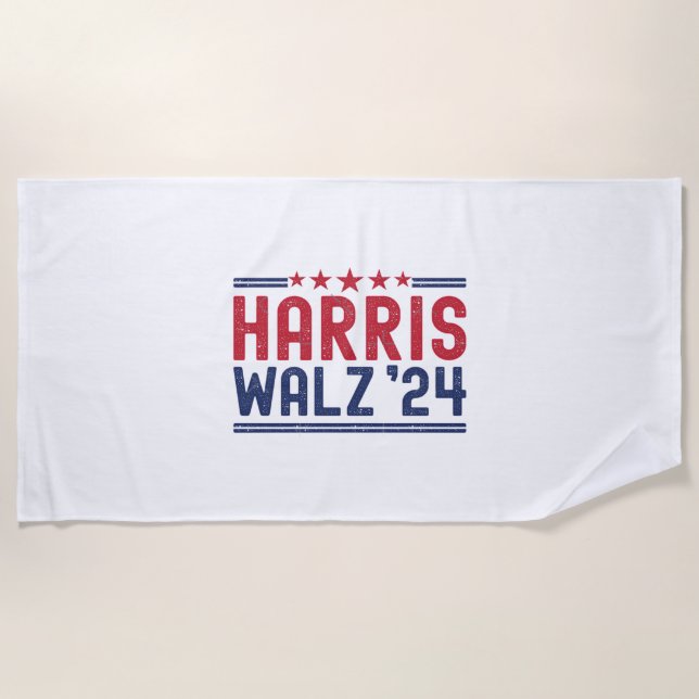 Harris Walz 2024 - Harris Walz 2024 Wir sind nicht Strandtuch (Vorderseite)