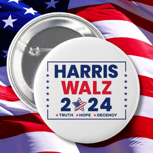 Harris Walz 2024   Harris Walz Button