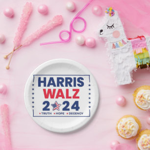 Harris Walz 2024   Harris Walz Pappteller