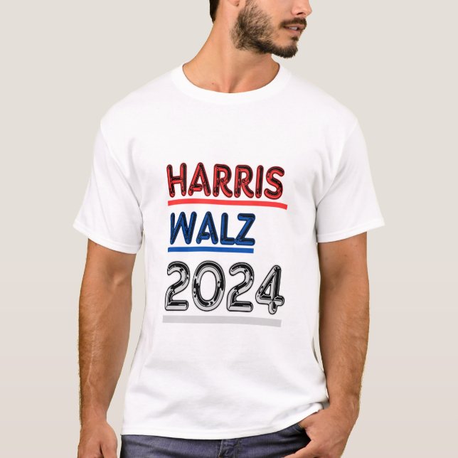harris walz 2024 kamala für Präsident T - Shirt (Vorderseite)