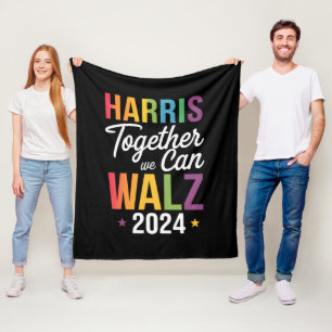 Harris Walz 2024 Kamala Gemeinsam Können Wir LGBT Fleecedecke
