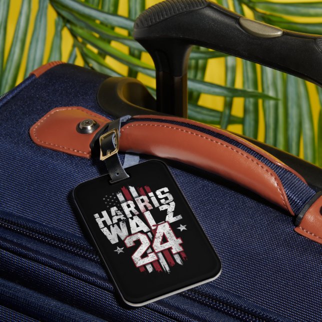 Harris Walz 2024 Kamala Harris 2024 Tim Walz 2024 Gepäckanhänger (Vorderseite Insitu 1)