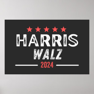 Harris Walz 2024, kamala harris President, Walz VP Poster
