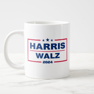 Harris Walz 2024 Kamala Harris Tim Walz Wahl Jumbo-Tasse