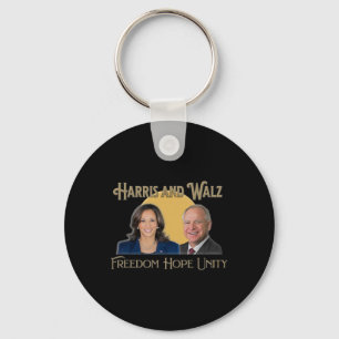Harris Walz 2024 Kamala und Tim President und VP Schlüsselanhänger