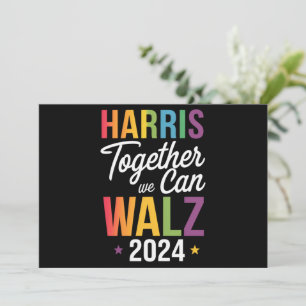 Harris Walz 2024 Kamala zusammen LGBT Einladung