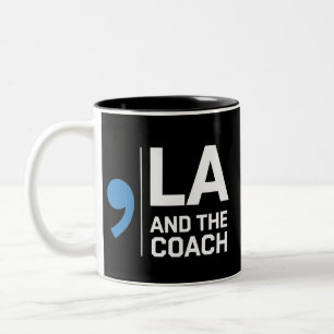 Harris Walz 2024 Komma La und The Coach 2024 Zweifarbige Tasse