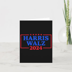 Harris Walz 2024 Logo für die Kampagne Slogan Kam Karte