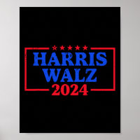 Harris Walz 2024 Logo für die Kampagne Slogan Kam