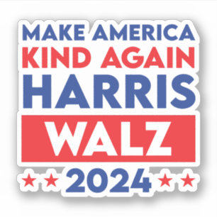 Harris Walz 2024 macht Amerika wieder gesund Aufkleber