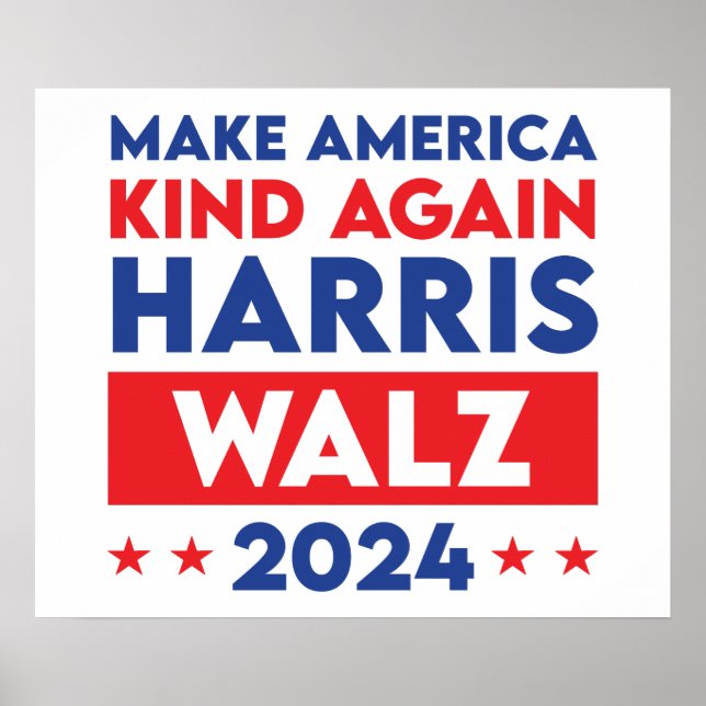 Harris Walz 2024 macht Amerika wieder gesund Poster (Vorne)
