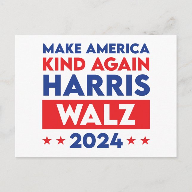 Harris Walz 2024 macht Amerika wieder gesund Postkarte (Vorderseite)