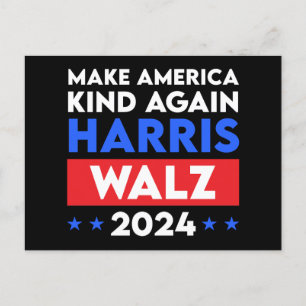Harris Walz 2024 macht Amerika wieder gesund Postkarte