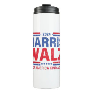 Harris Walz 2024 macht Amerika wieder gesund Thermosbecher