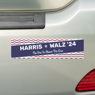 Harris Walz 2024 - Niemand ist über dem Gesetz Autoaufkleber