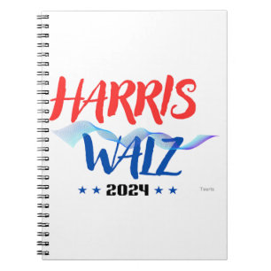 Harris Walz 2024 Notizblock