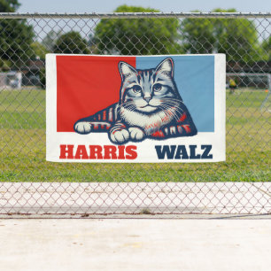 Harris Walz 2024 offensichtlich Banner
