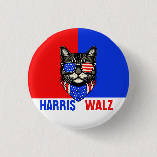 Harris Walz 2024 offensichtlich Button