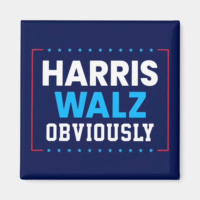 Harris Walz 2024 offensichtlich Magnet (Vorne)