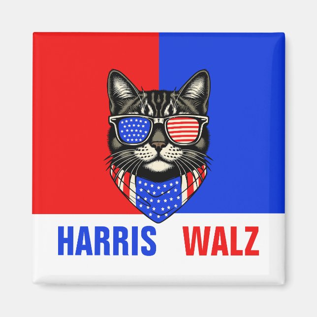 Harris Walz 2024 offensichtlich Magnet (Vorne)