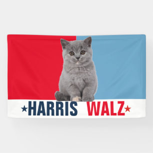 Harris Walz 2024 offensichtlich Red Blue Banner