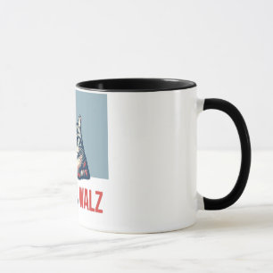Harris Walz 2024 offensichtlich Tasse