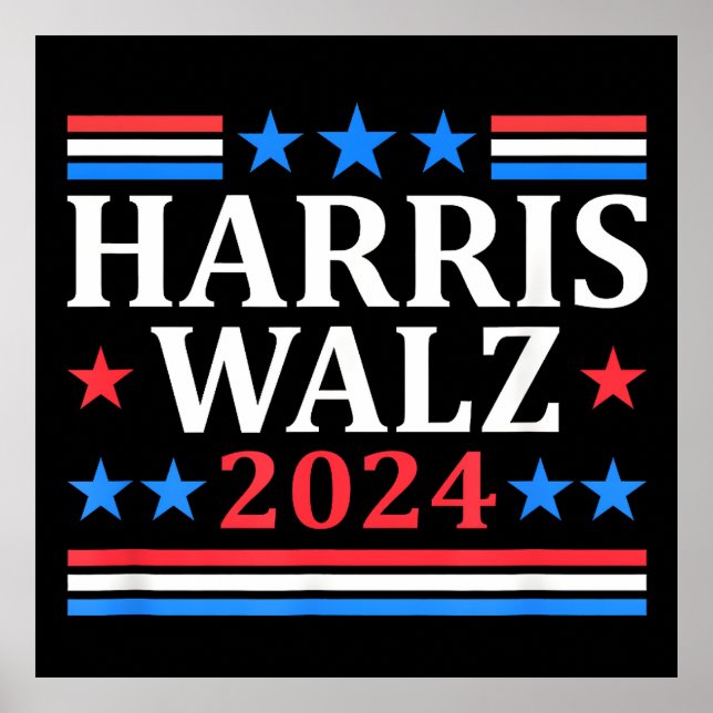 Harris Walz 2024 Poster (Vorne)