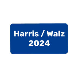 Harris / Walz 2024 Präsidentschaftskampagne Adressaufkleber