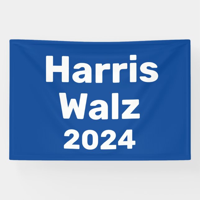 Harris / Walz 2024 Präsidentschaftskampagne Banner (Horizontal)