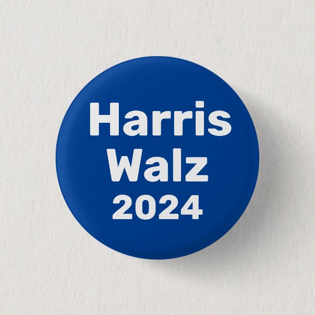 Harris / Walz 2024 Präsidentschaftskampagne Button (Vorderseite)