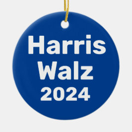 Harris / Walz 2024 Präsidentschaftskampagne Keramik Ornament
