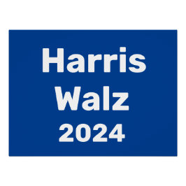 Harris / Walz 2024 Präsidentschaftskampagne Poster
