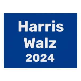 Harris / Walz 2024 Präsidentschaftskampagne Poster