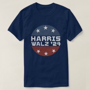 Harris Walz 2024 Rainbow LGBTQ Pride Flag T-Shirt