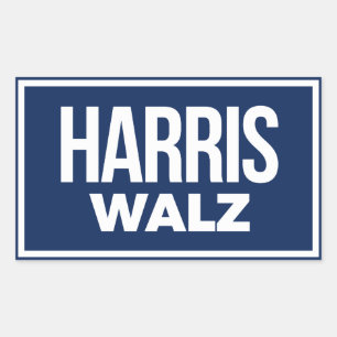Harris Walz 2024 Rechteckiger Aufkleber